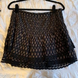 Free People Paisley Tiered Skirt